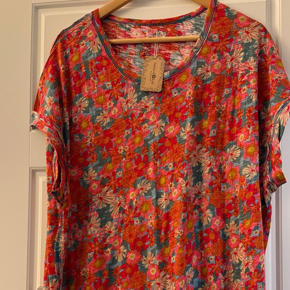 NATURAL LIFE Vibrant Floral Maxi Dress